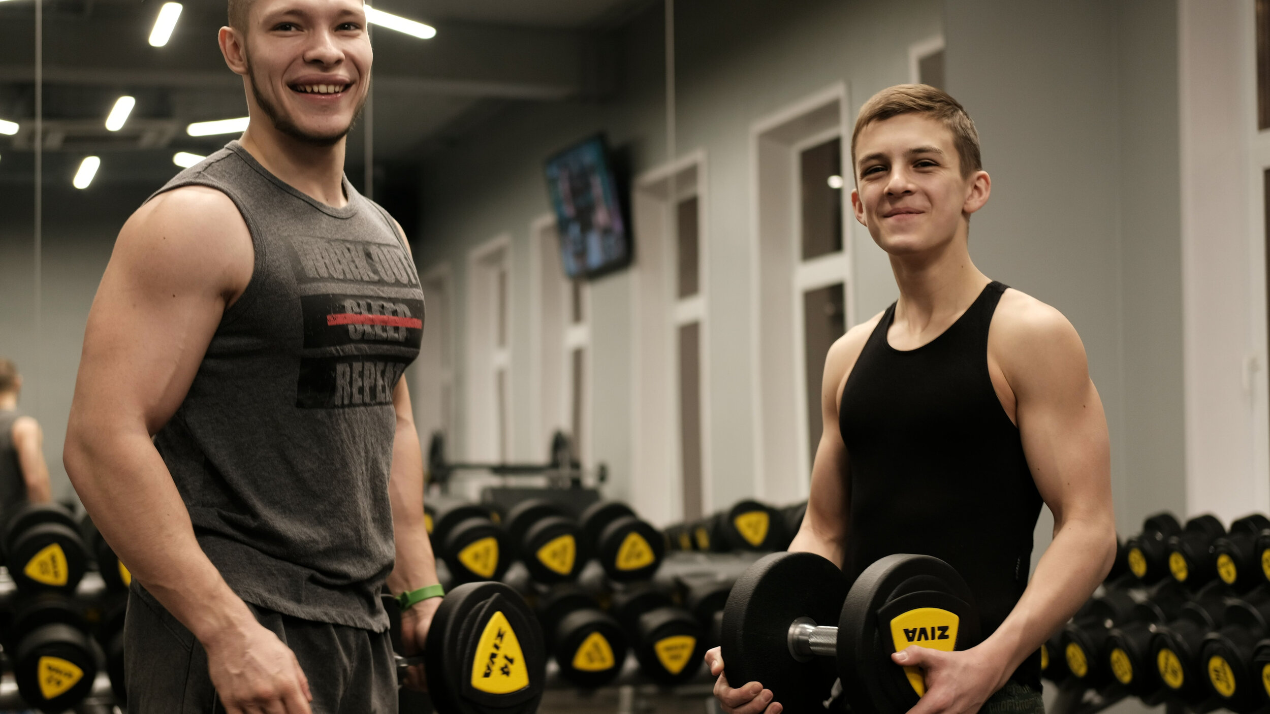 Young Boy Beat gym Beasts with Their Weights
