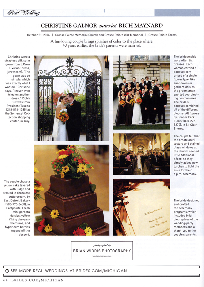 BRIDES MAGAZINE - MICHIGAN