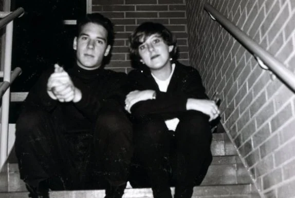 SEPTEMBER 1988 Brian and Kathy, two arty MSU students, meet at the local record shop in East Lansing. The first order of business was to check out each other's record collections. Brian thought Kathy liked The Beatles a little too much. He was right.