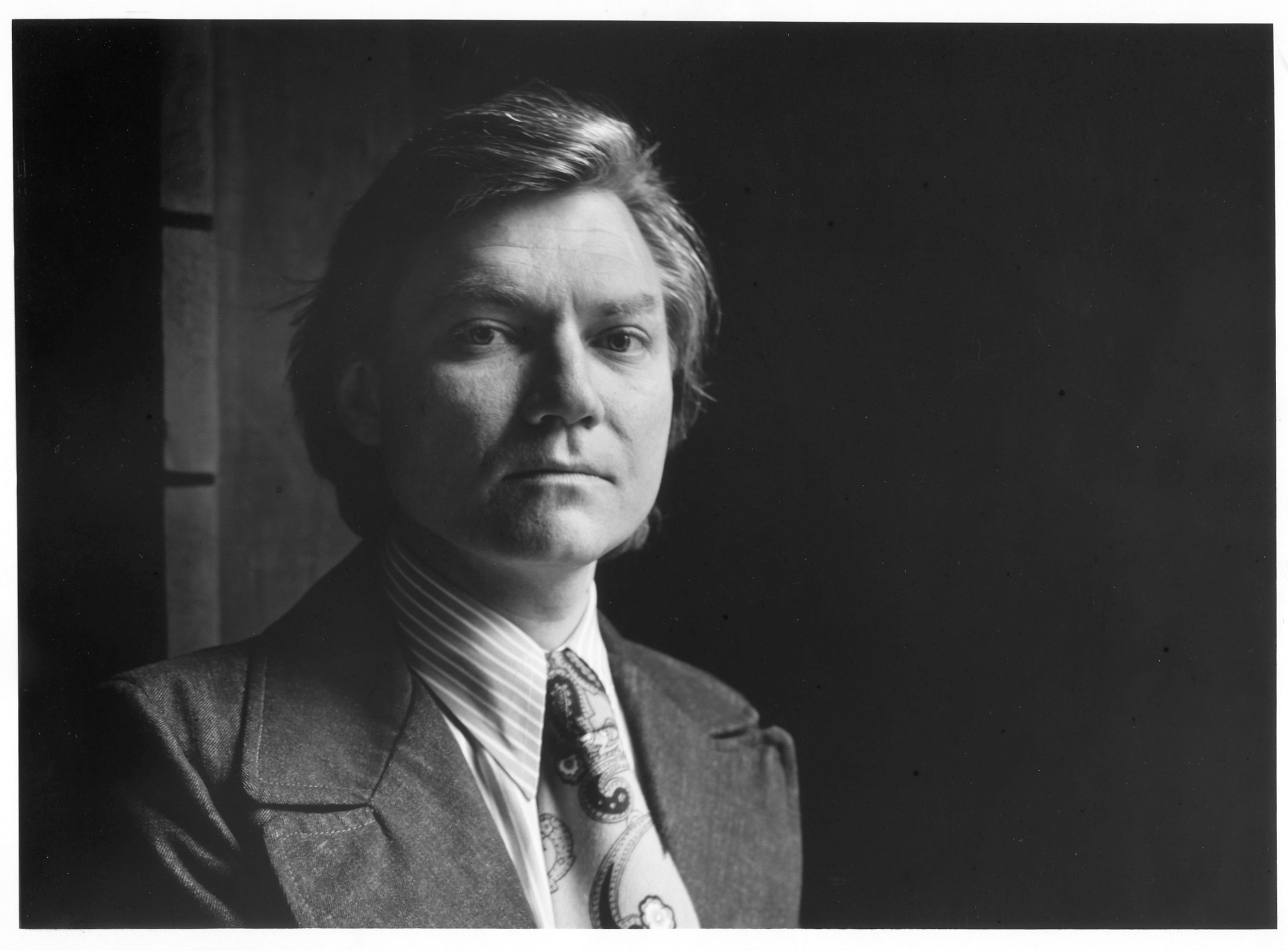  RISD's official portrait of John Udvardy when he was hired and appointed the new chairman of the Freshman Foundation Division and Director of the Summer Transfer Program. June 1973. 