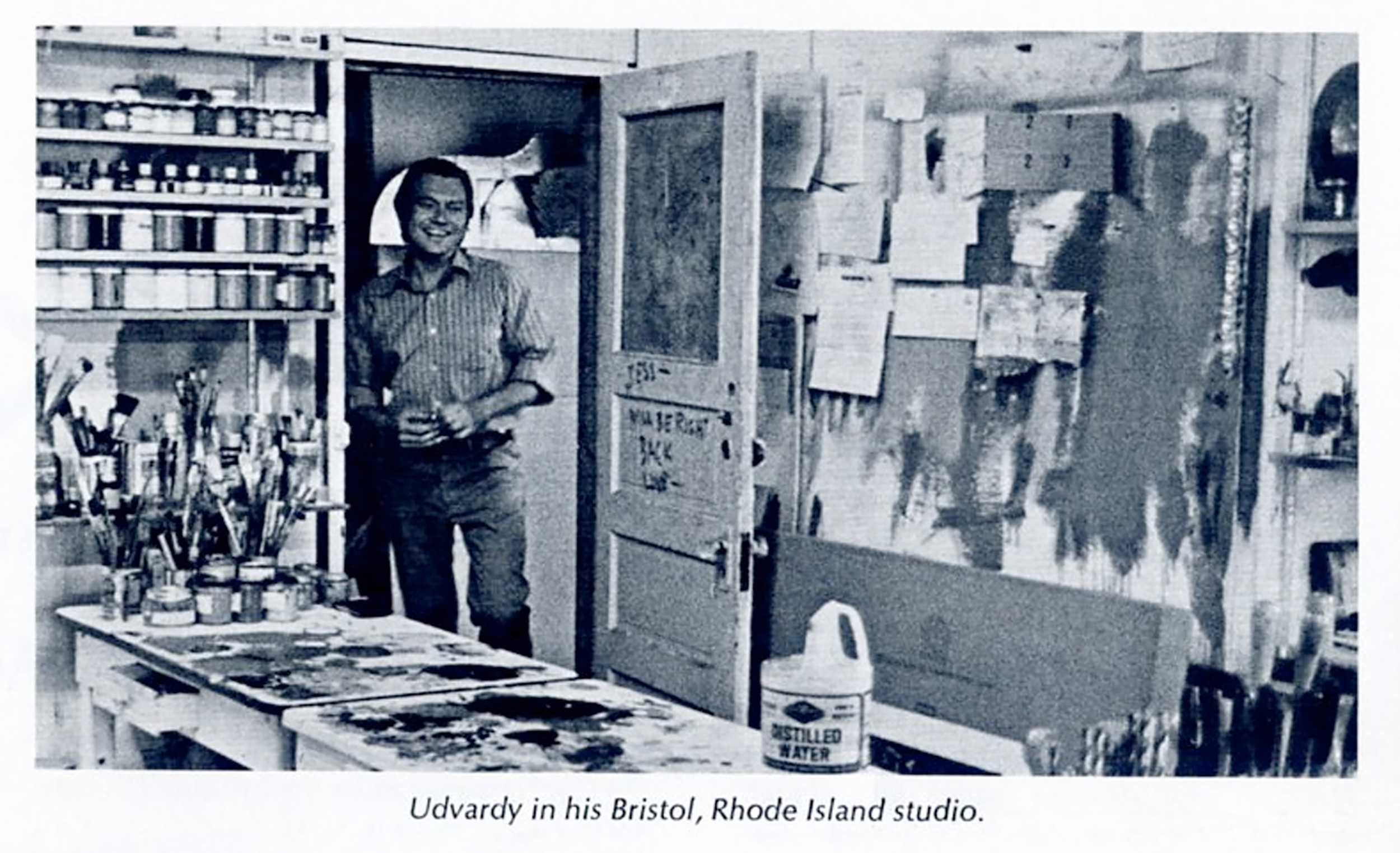   JU entering his studio (former studio of Alfred DeCredico) at 187 Public St., Providence, RI  