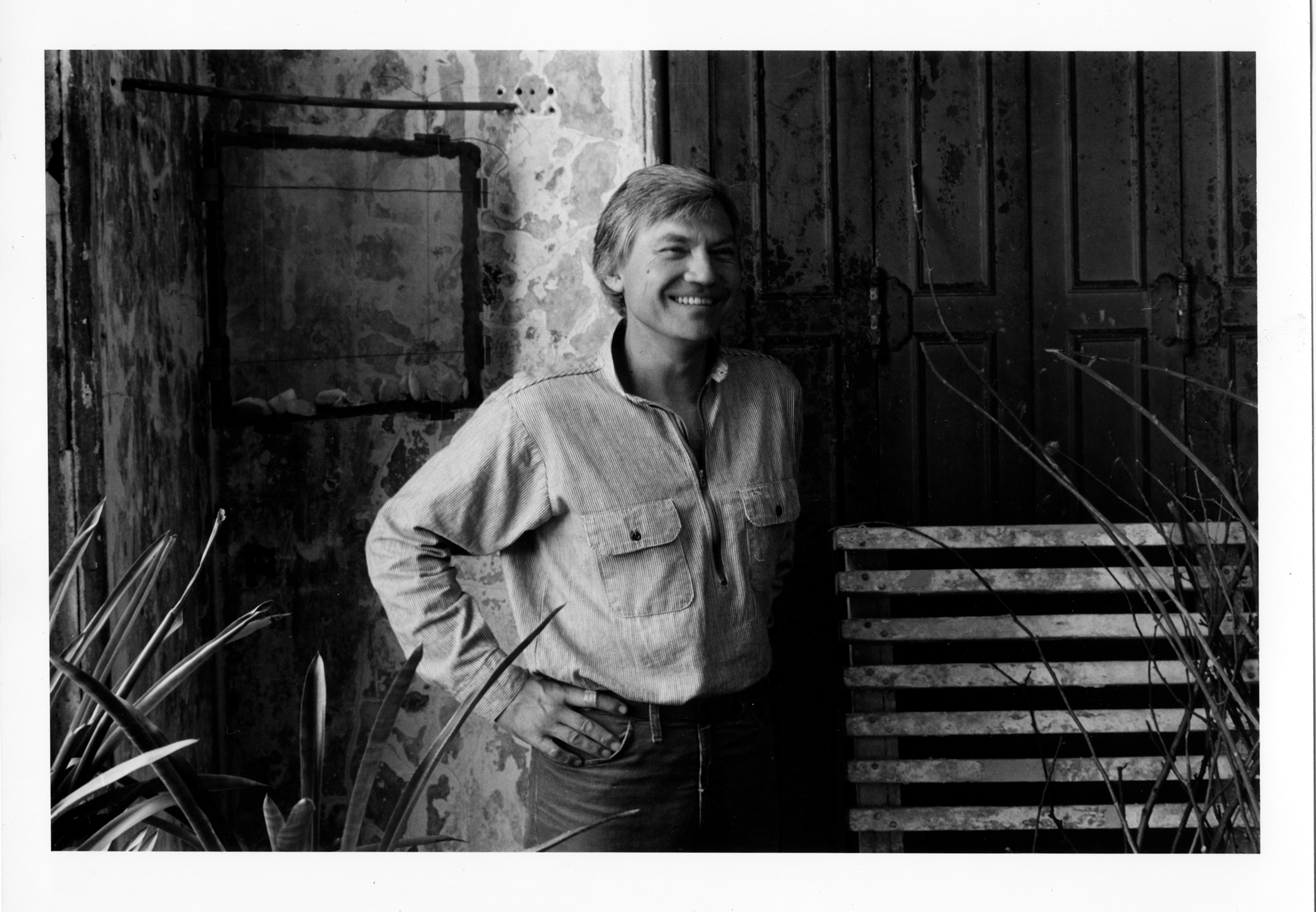   JU in his studio loft, 4th floor, Fain Carpet building, 128 North Main St, Providence, RI  