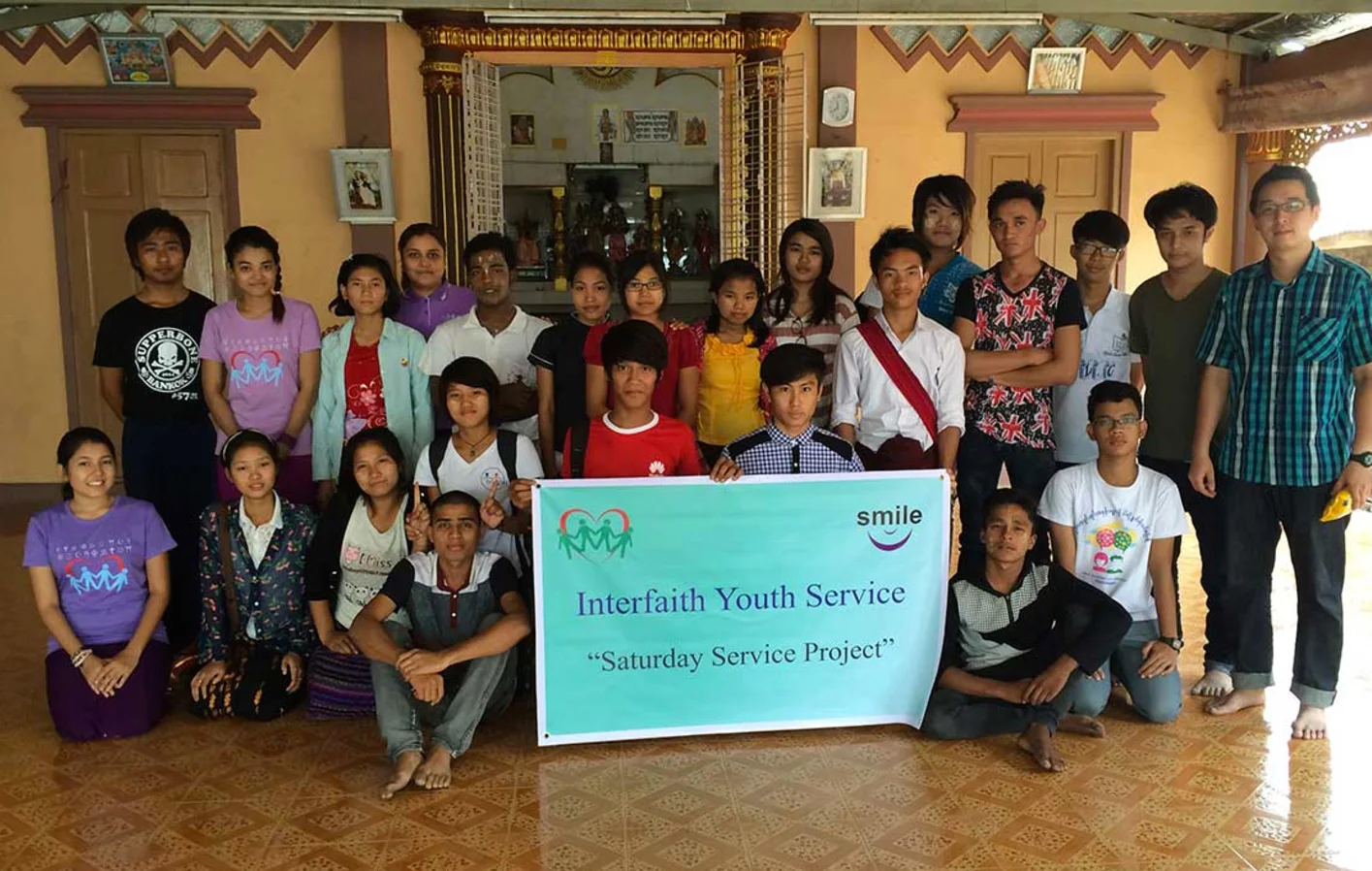 Students participating in the Interfaith Youth Services project. Credit: SEDF