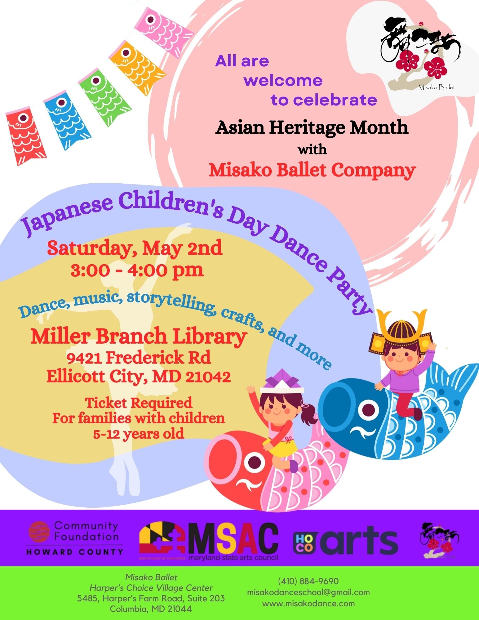 Misako Ballet Company Presents: Japanese Children's Day Dance Party