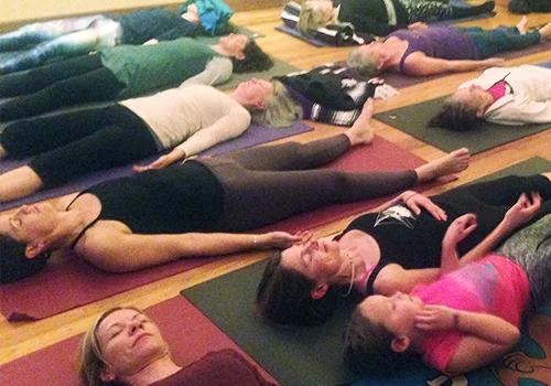 Savasana after Ashtanga Yoga Class at Ivy Yoga School