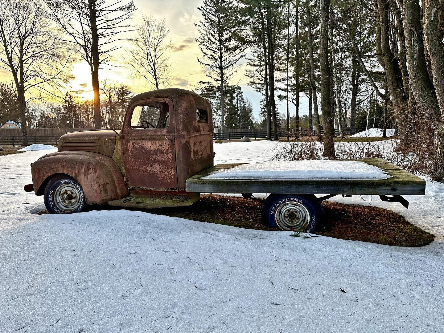 Check out one of our photo prop trucks! So many photo opportunities for you and your guest! #weddingphotography #wedding #ranchwedding #michigan #clare