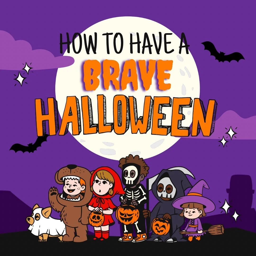 🎃 Halloween can feel extra tricky for kids with Selective Mutism&mdash;but it&rsquo;s also the perfect
chance to practice brave voices while having fun! 🍬👻
Here are a few tips to set your child up for success:
✨ Start talking about Halloween + tri