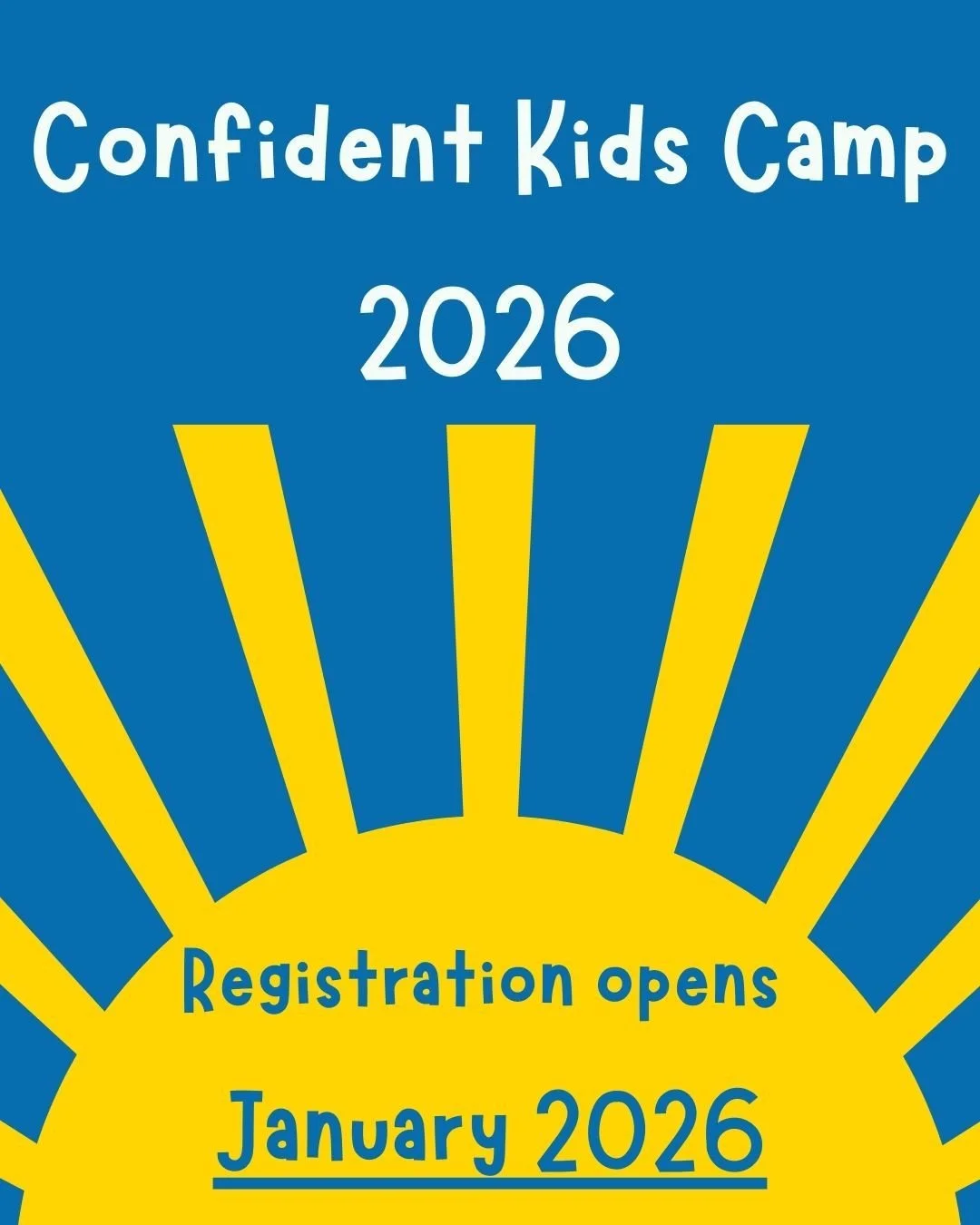 ✨ Confident Kids Camp is back for Summer 2026! ✨
Registration opens January 2026, and camp will run July 27&ndash;31, 2026!

This week-long program helps children build communication confidence through fun, supported brave-practice activities. Camper