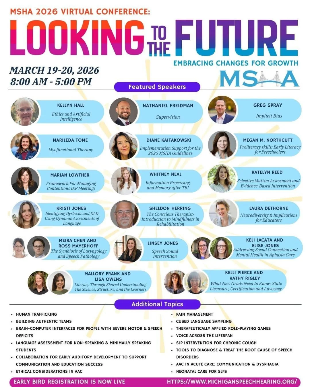 Katelyn Reed will be presenting at the MSHA Virtual Conference: Looking to the Future on March 19&ndash;20, alongside several other incredible specialists in their fields!

🗓 Conference Dates: March 19&ndash;20
⏳ Registration closes March 9 &mdash; 