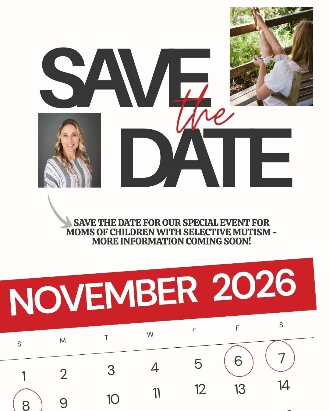 Calling all moms of kids with Selective Mutism 💛
Your children are doing brave, hard things every day &mdash; and so are you.

We&rsquo;re so excited to invite you to a special event happening November 6&ndash;8 ✨
Connection. Support. Empowerment. C