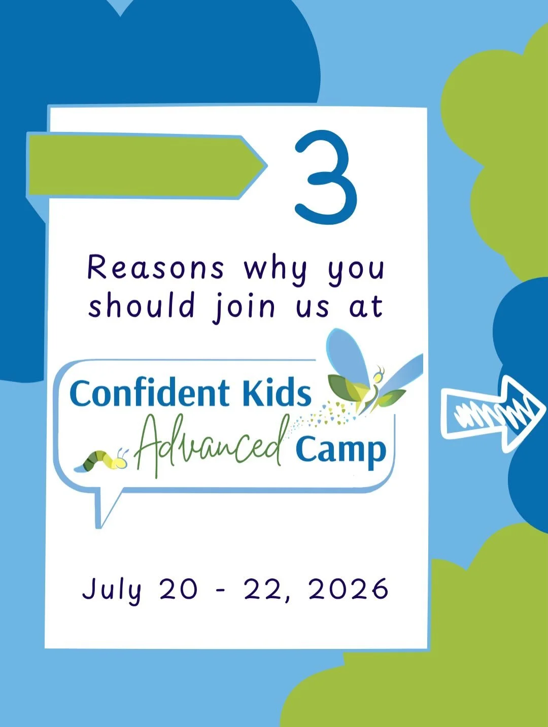 Is your child ready for the next step in their bravery journey? 💬✨

Confident Kids Advanced Camp (CKaC) may be the perfect fit if:

✔️ Your child is ages 6&ndash;9
✔️ They&rsquo;ve made progress in individual therapy and/or attended a prior intensiv