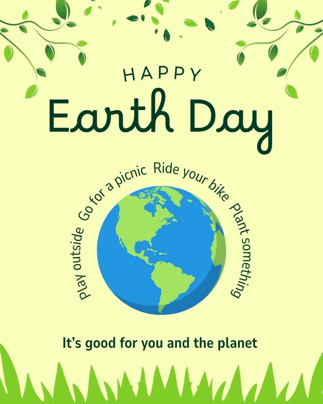 Happy Earth Day! Did you know that spending time outside isn&rsquo;t just good for the planet&mdash;it&rsquo;s amazing for your mental health too? 🌿☀️ Fresh air, sunlight, and nature&rsquo;s calm can reduce stress, boost your mood, and recharge your