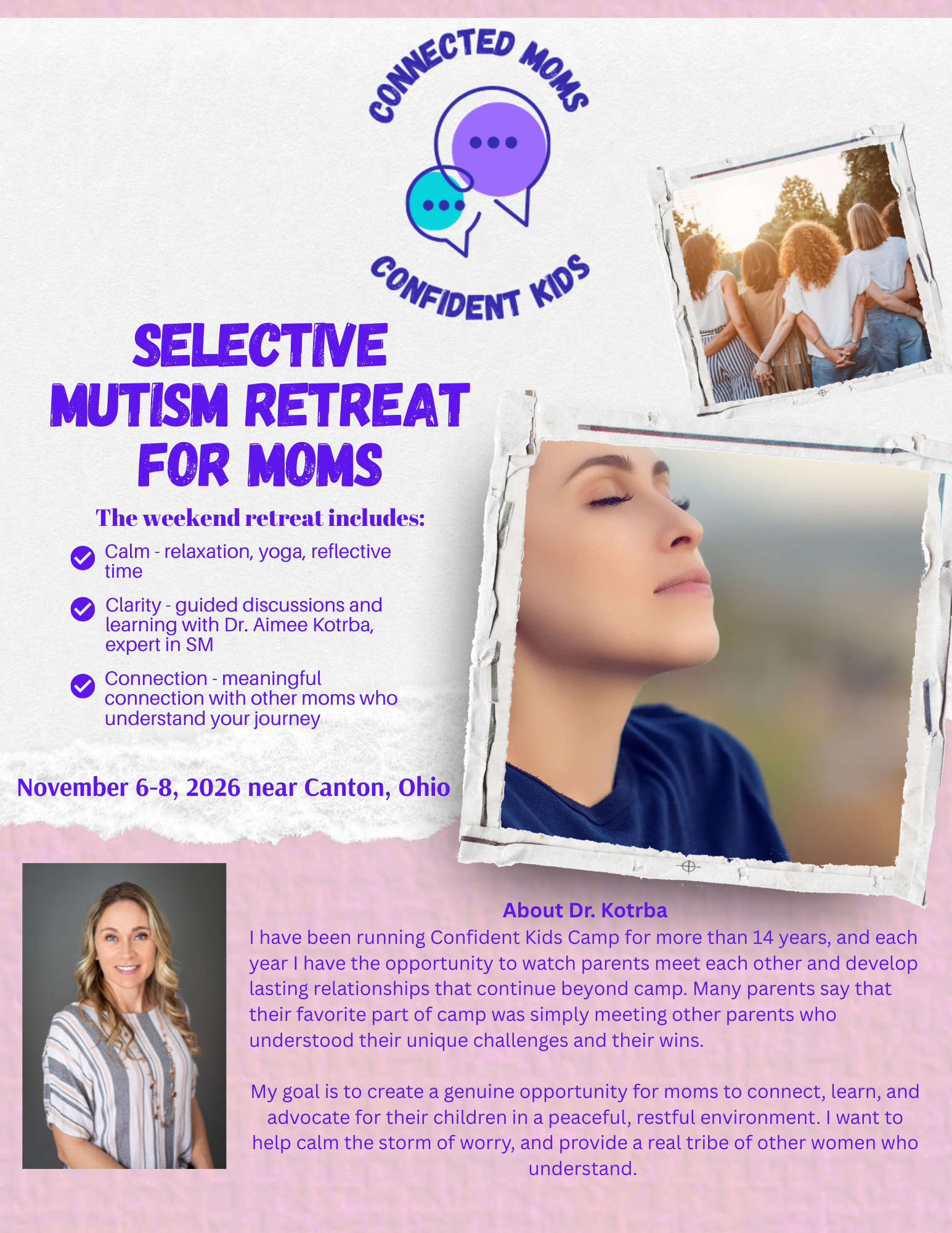 2026 Selective Mutism Retreat for Moms: Connected Moms, Confident Kids