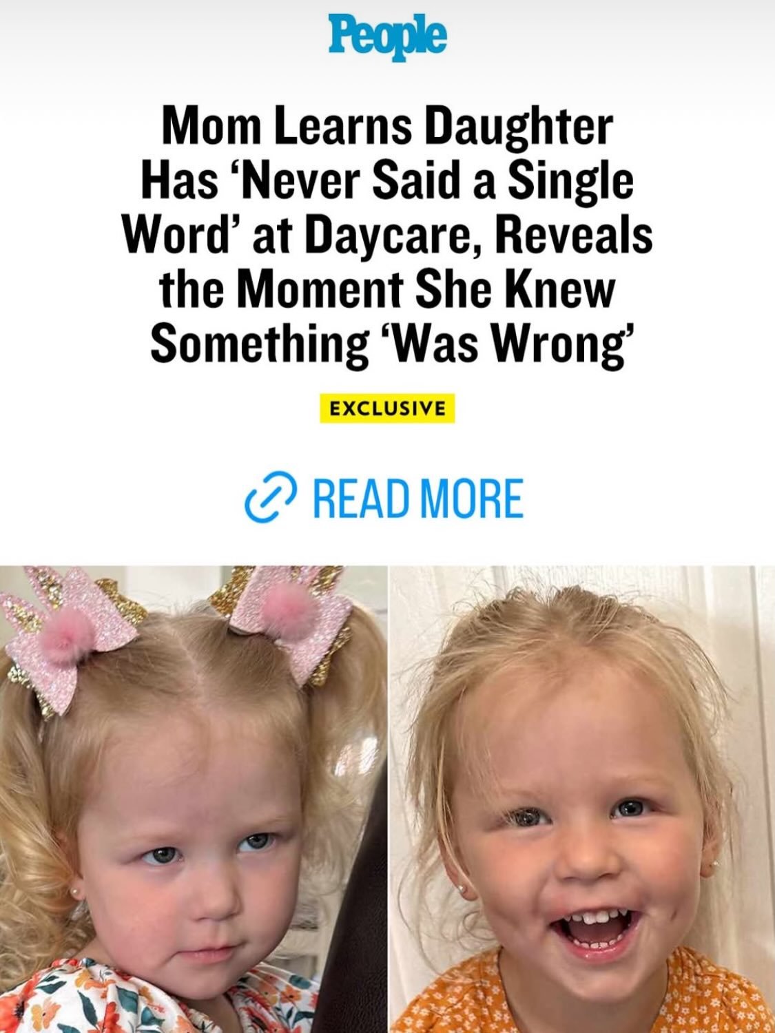 Our fabulous Dr. Kotrba was recently featured in @people 😱😱😱 for her expert work with a young child with selective mutism. Check it out today!