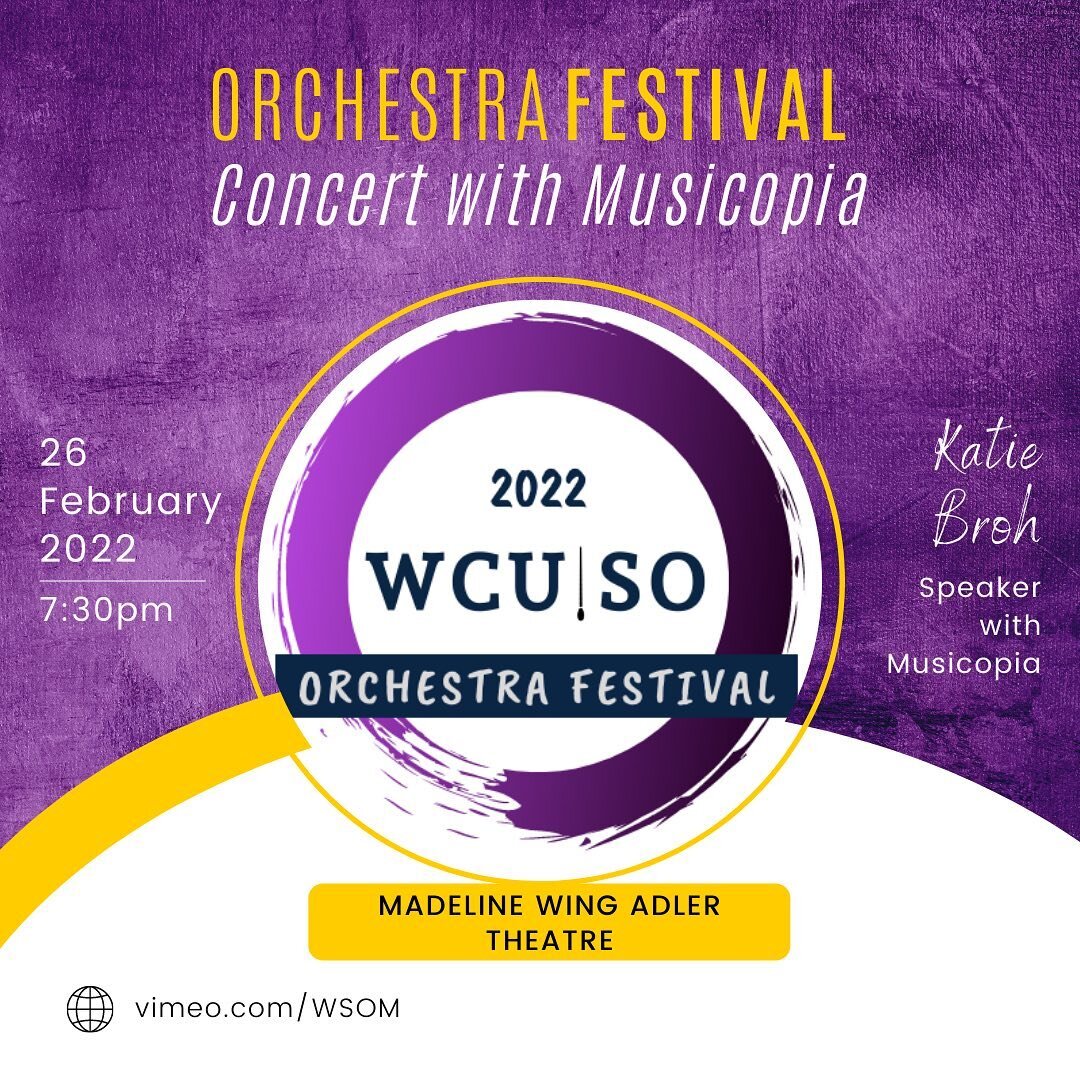 Starting this Saturday WCUSO will begin its campaign to raise funds for our partner  Musicopia! Come join us for a wonderful concert and support a great cause. 100% of sales of WCUSO merchandise during this event will go to Musicopia.