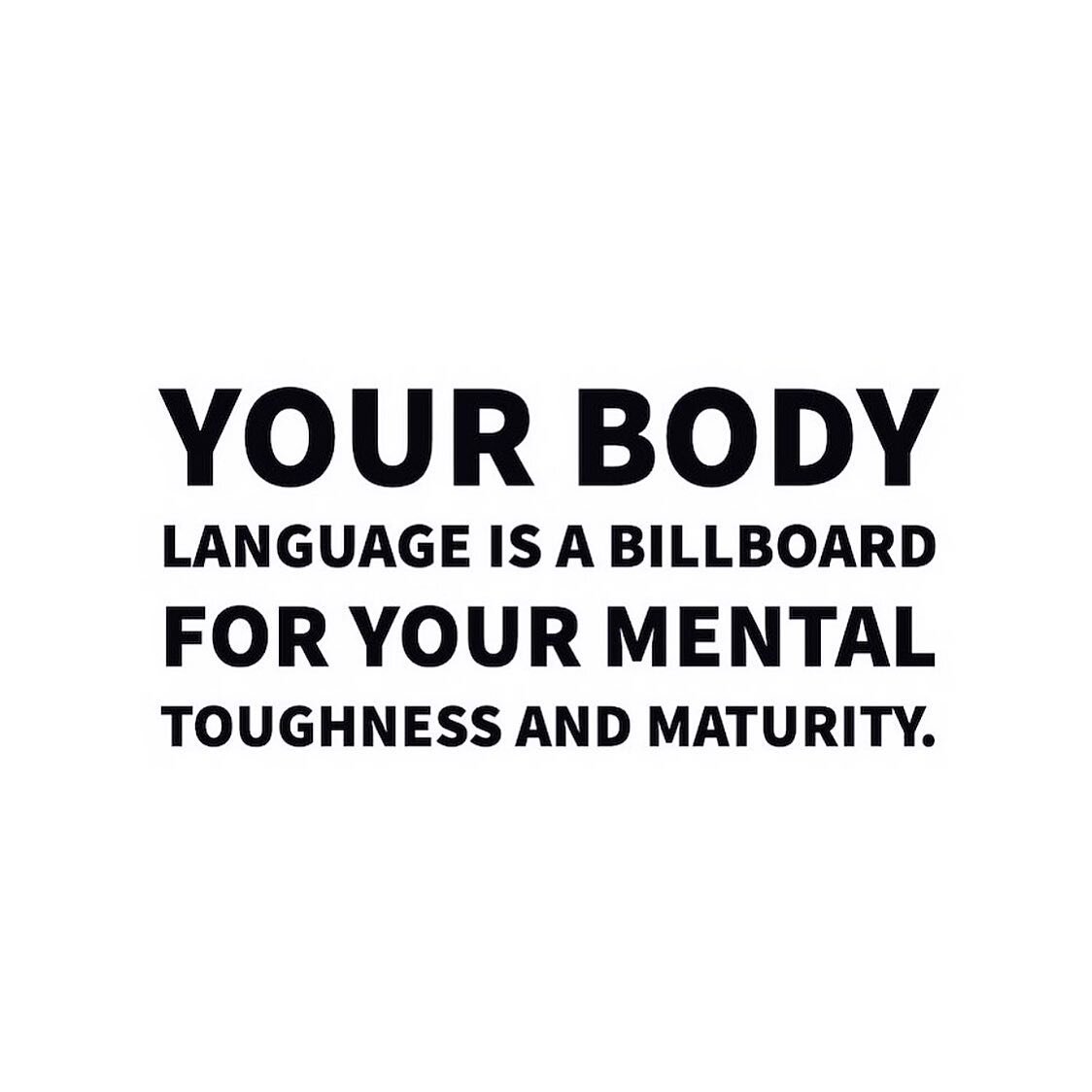 Facts.

@theempoweredplayer has a zero tolerance policy for poor body language. Trust me when I say, your body language speaks VOLUMES.