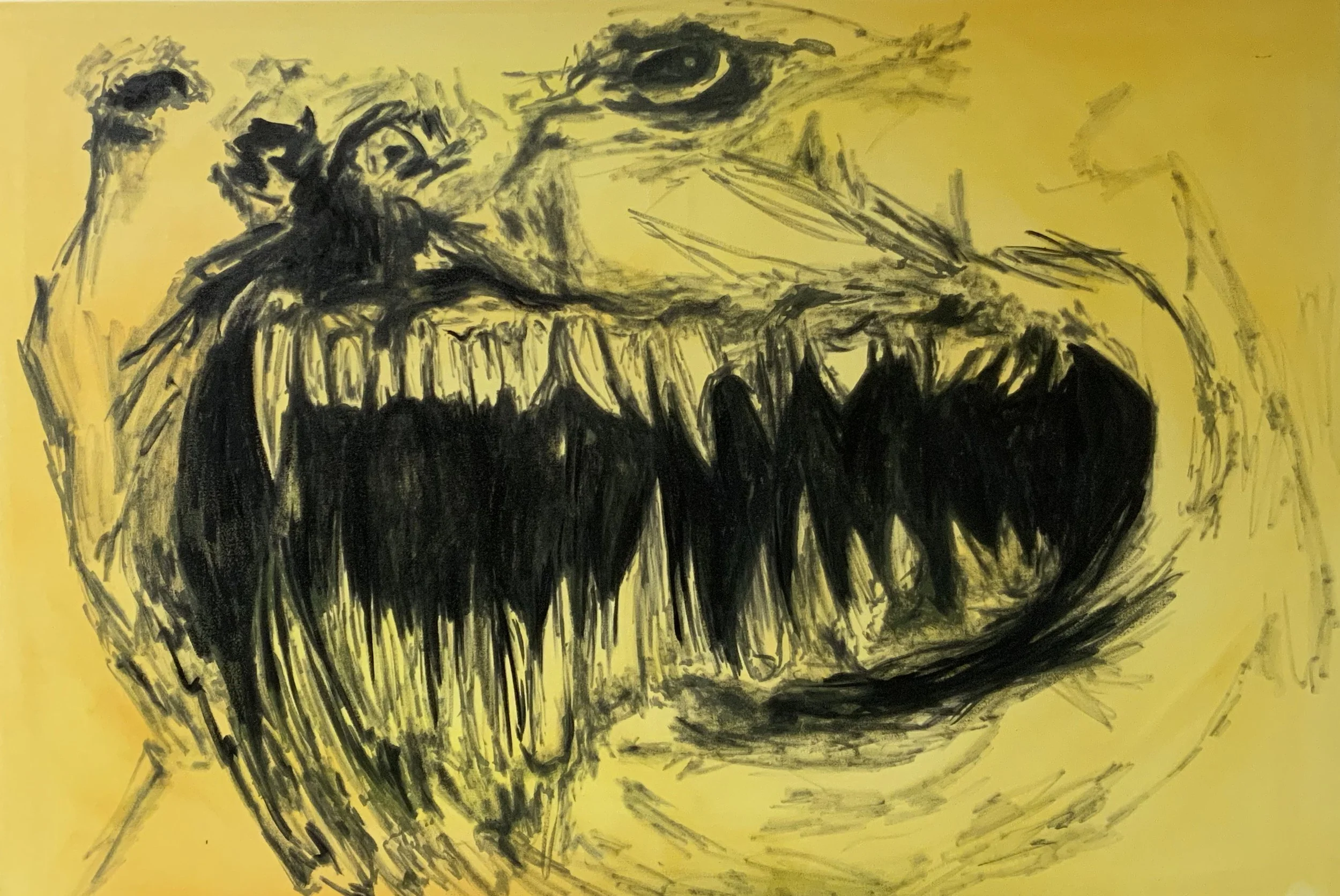 "Angry Bitch" Oil on Canvas 49" x 72"