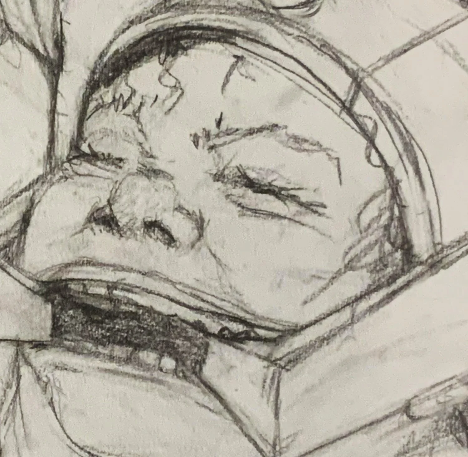 "Woman and Machine", process sketch