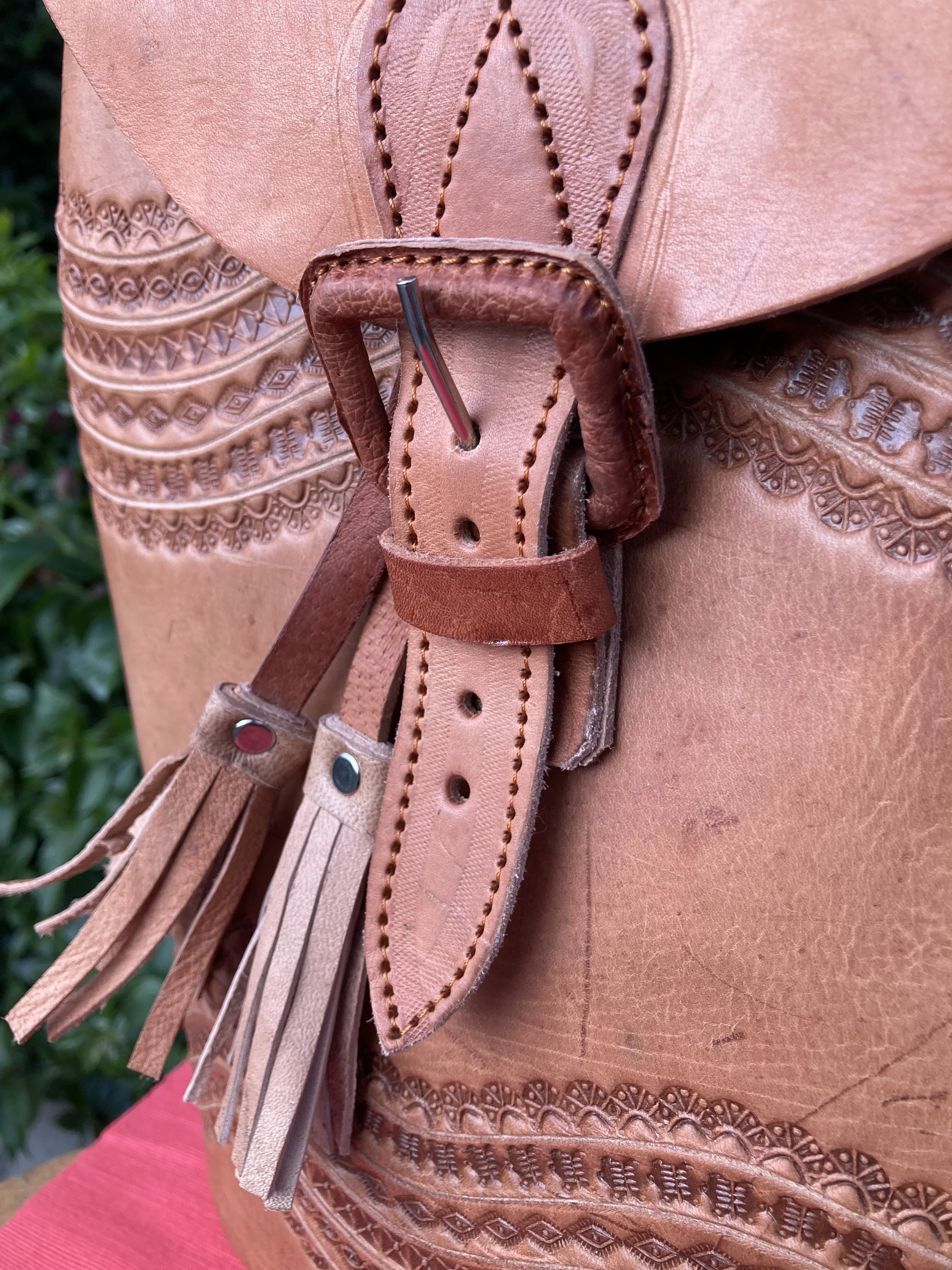 Leather Backpack — FORTUNA CHOCOLATE organic, ancestral  display picture 3