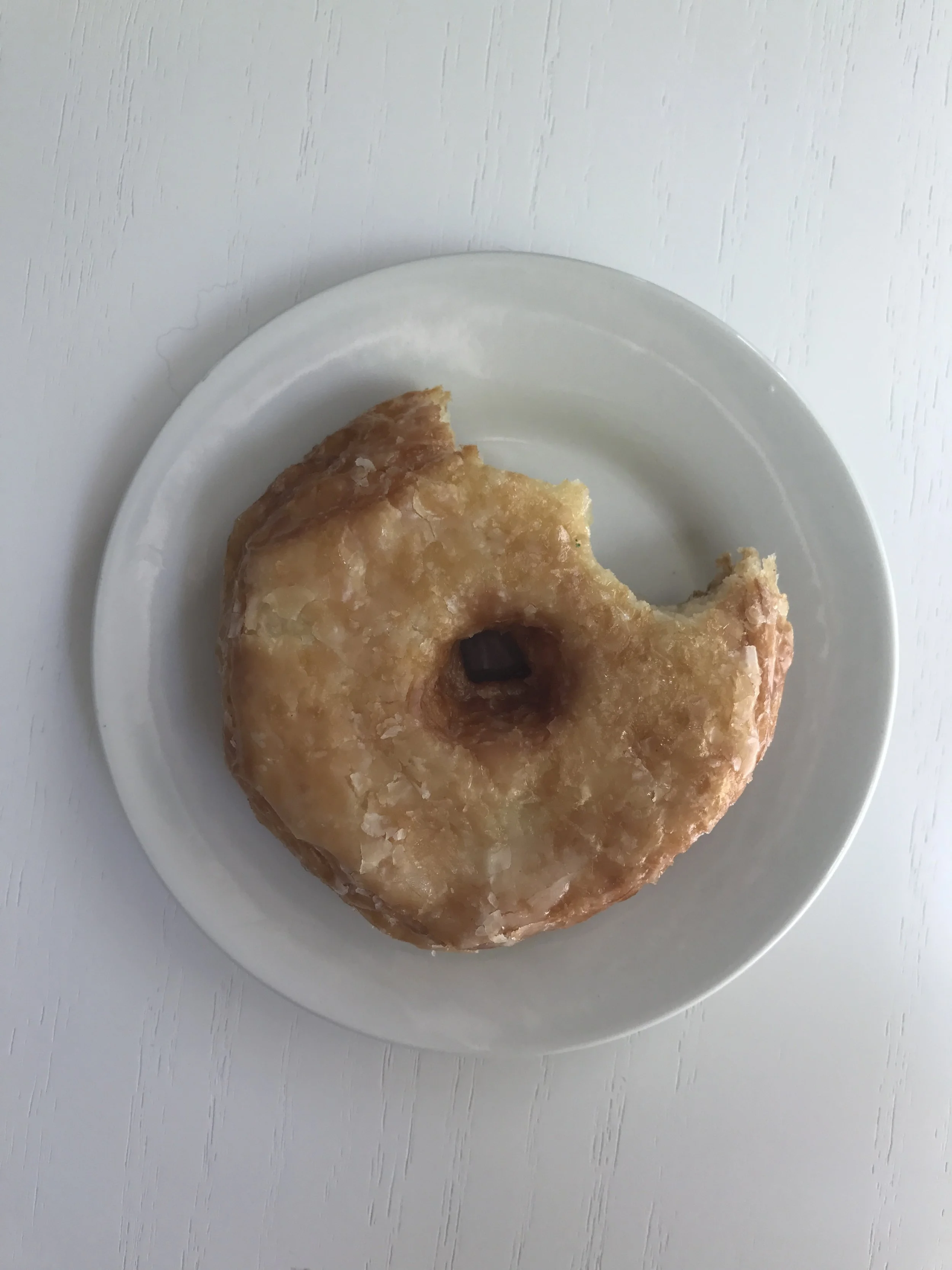 One of my good friends brought me this amazing doughnut on Friday so I had to share it. I miss it. 