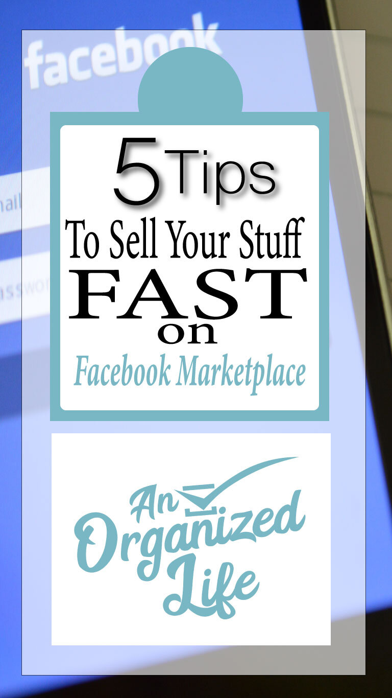 Sell your stuff fast on facebook marketplace!