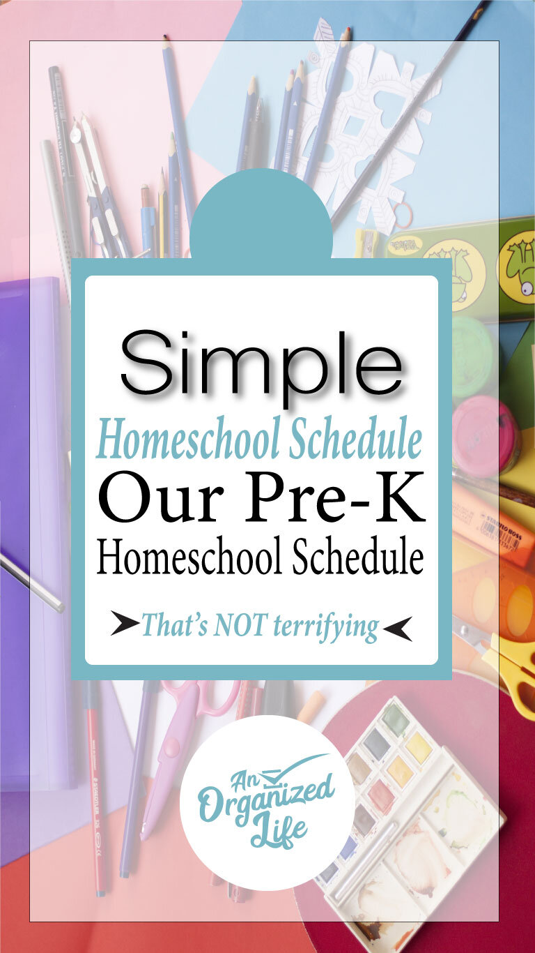 Our homeschool schedule: An Organized Life