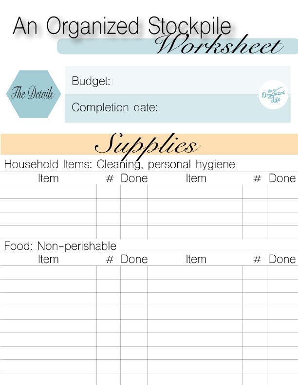 An Organized Stockpile