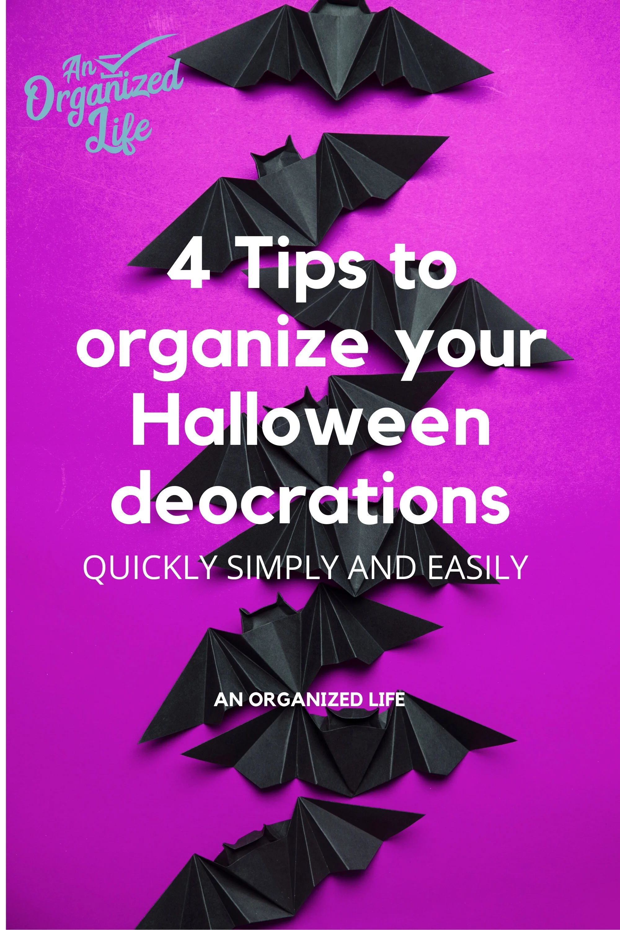 4 Quick Tips to Organize Halloween Decorations — The Calm Homemaker
