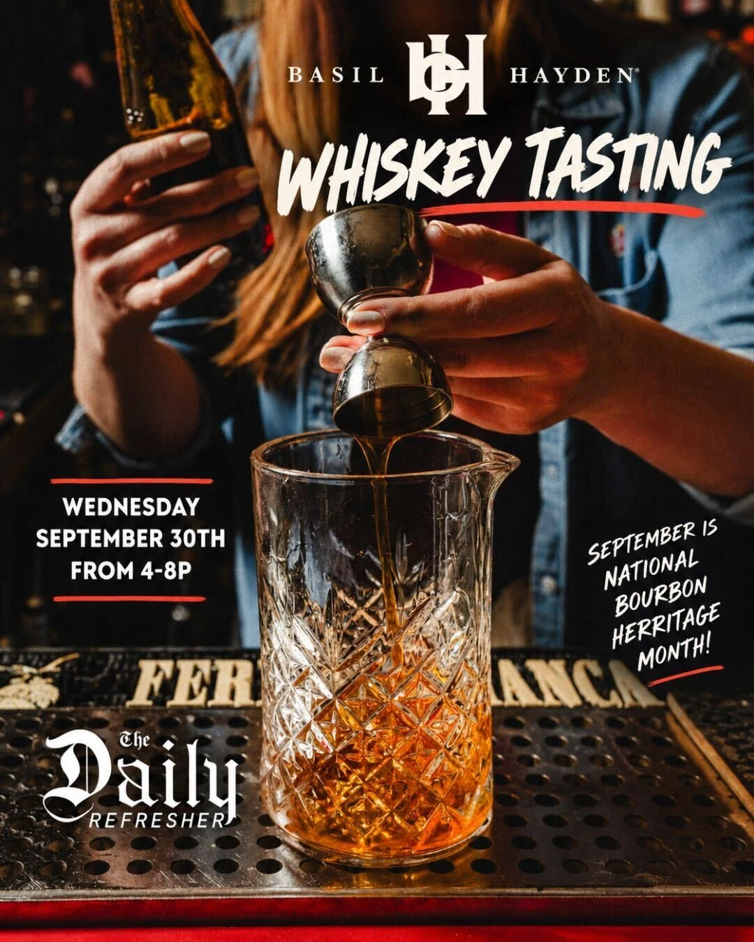 Basil Hayden Whiskey Tasting