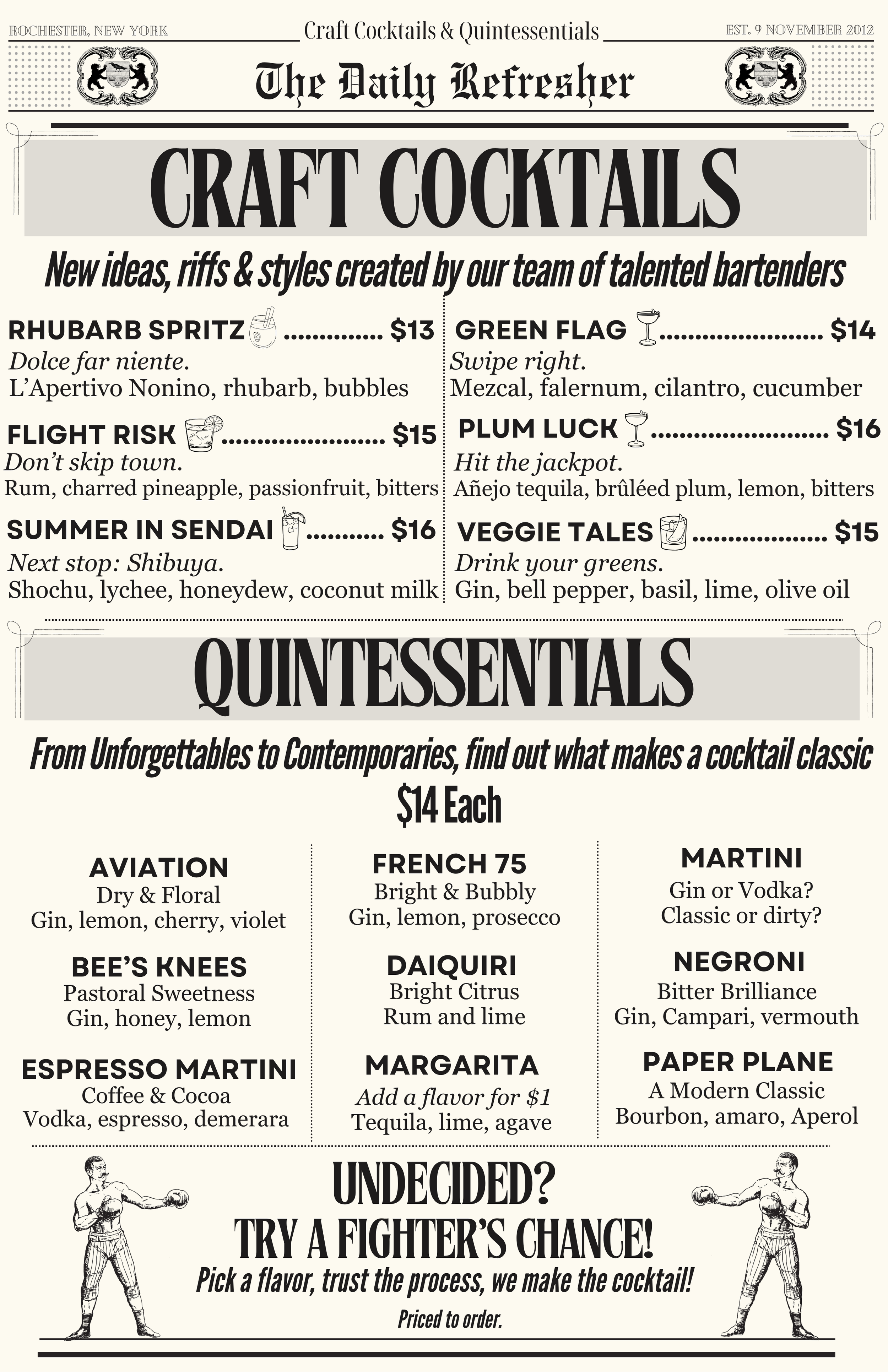 Menus — The Daily Refresher