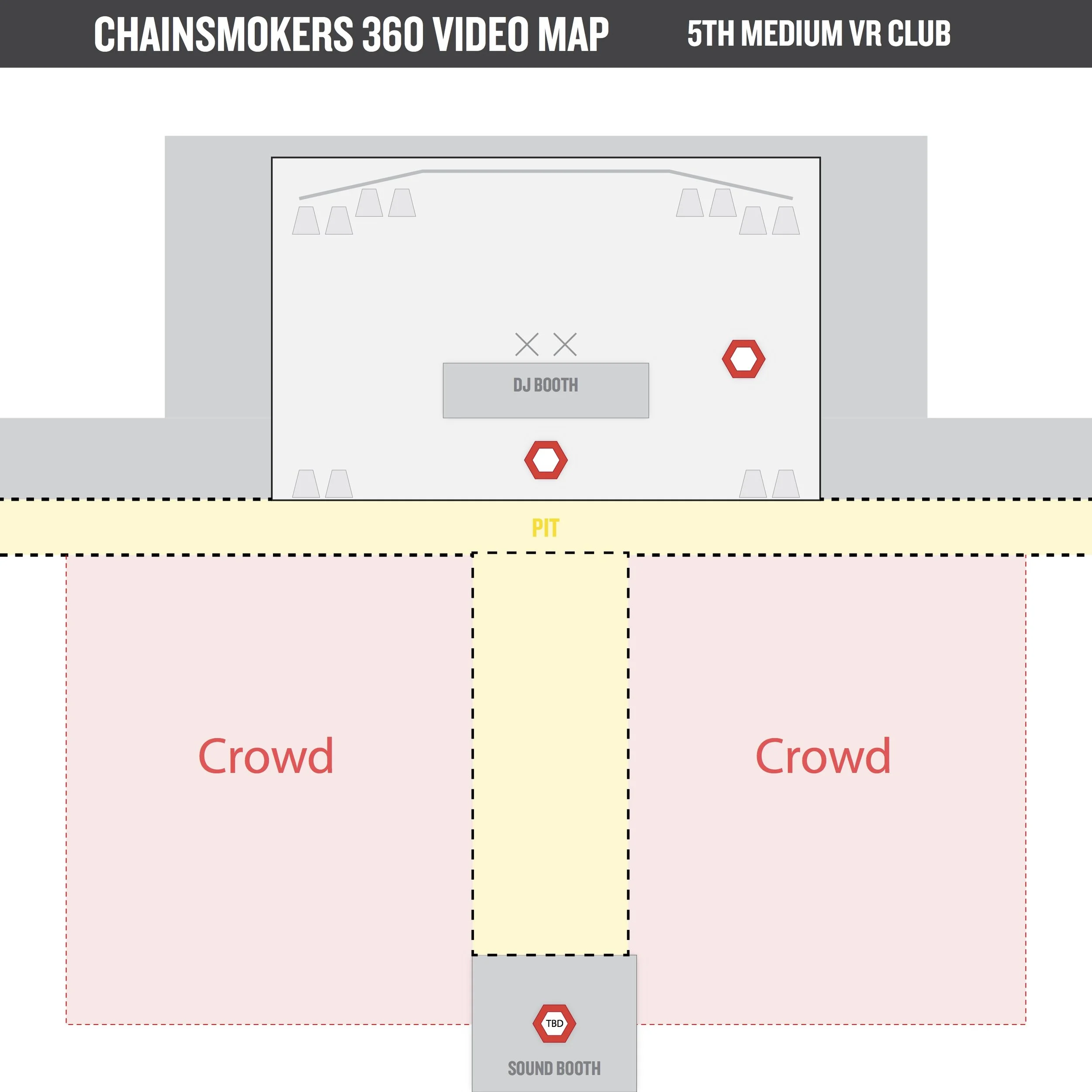 This is the floor plan we came up with before we could see the actual concert set up