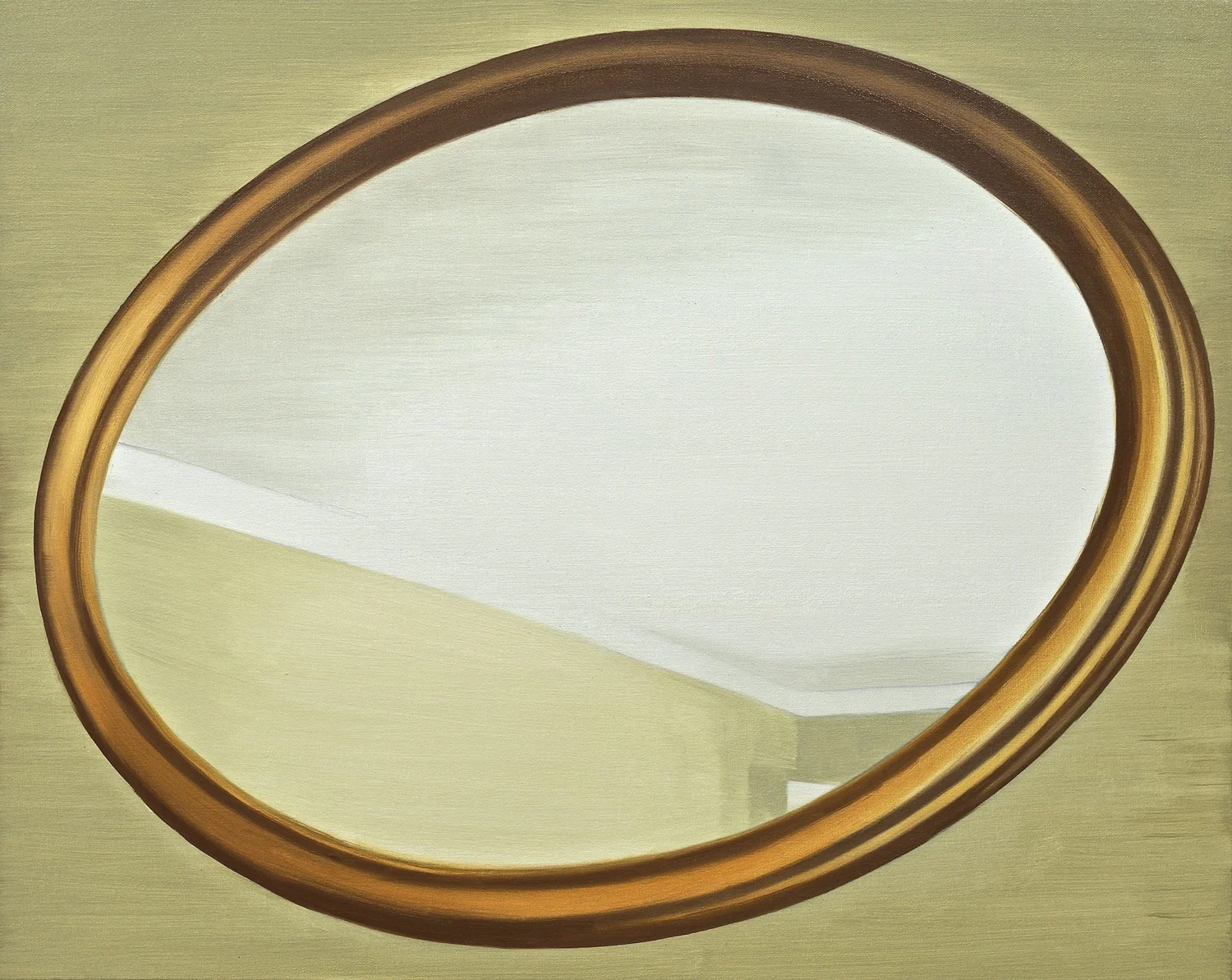 Untitled (Mirror I) 2016 oil on canvas on panel 24 x 30 inches