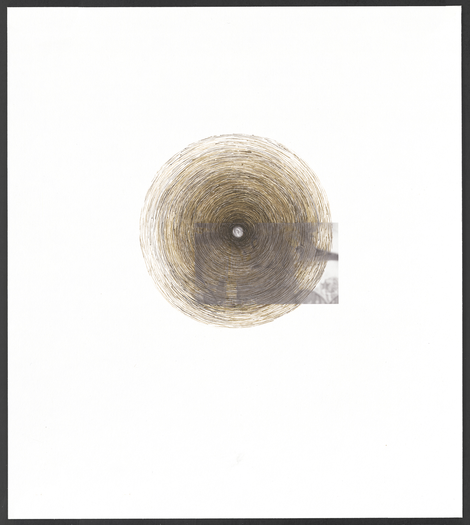 Still (from 'The Conversation') 2016 archival inkjet print and ink on paper 11.5 x 10 inches