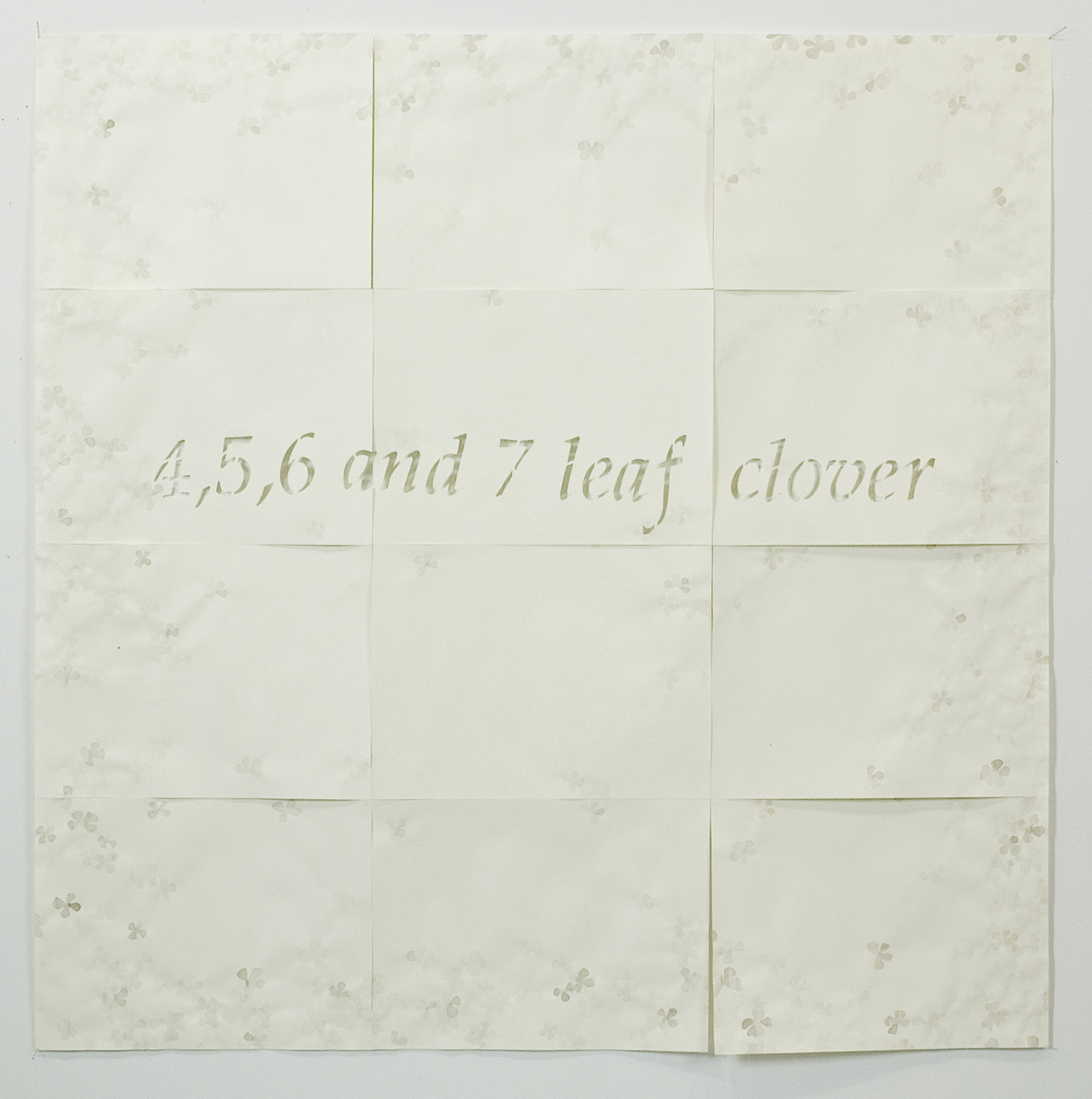 THERESE BOLLIGER Untitled (Tacita) 2008 ink on paper 51 x 51 inches