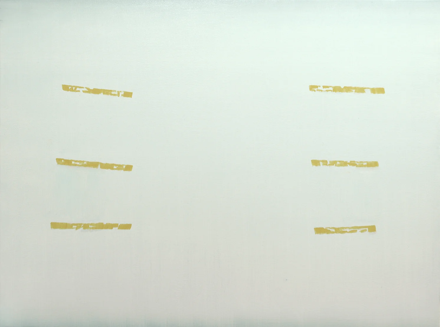 Six Marks 2016 oil on canvas on panel 36 x 48 inches