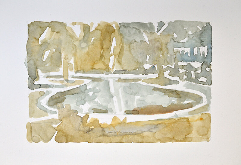   Mirage  2020 watercolour on paper 9 x 11.25 inches 