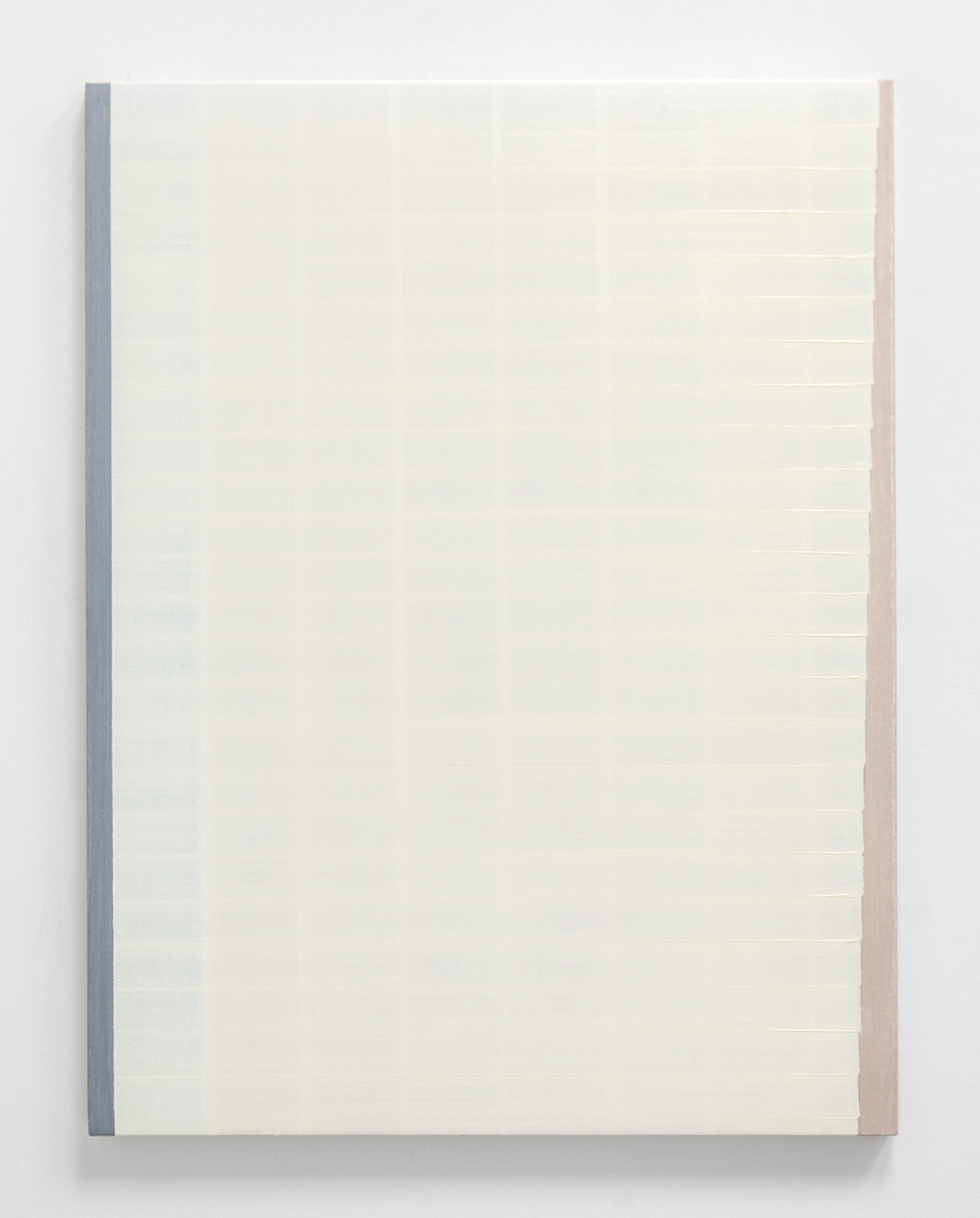   Screen 2 (pale rose)  2015 oil on canvas on panel 40 x 30 inches 