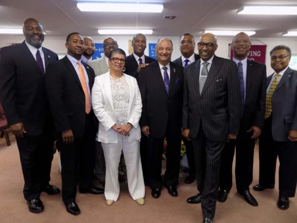 Not just Manhood... Christian Manhood! Every 5th Sunday, the Brothers of Omicron Kappa Kappa worship at a local area church. We recently enjoyed a dynamic and spirit filled service at Martin Luther King Jr. Christian Church in Reston Va.