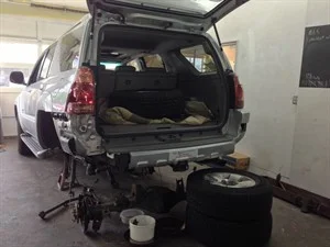 Rear bumper work