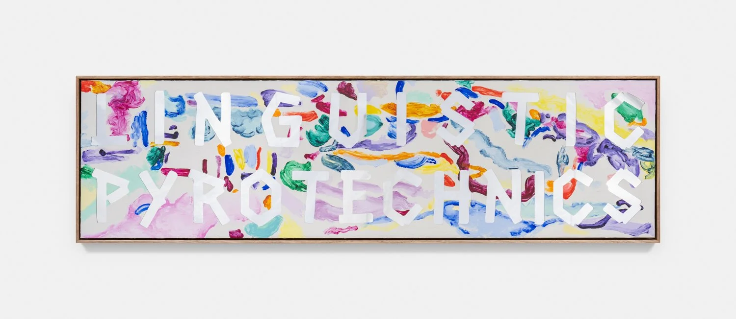 Regression Painting (Linguistic Pyrotechnics) 2025