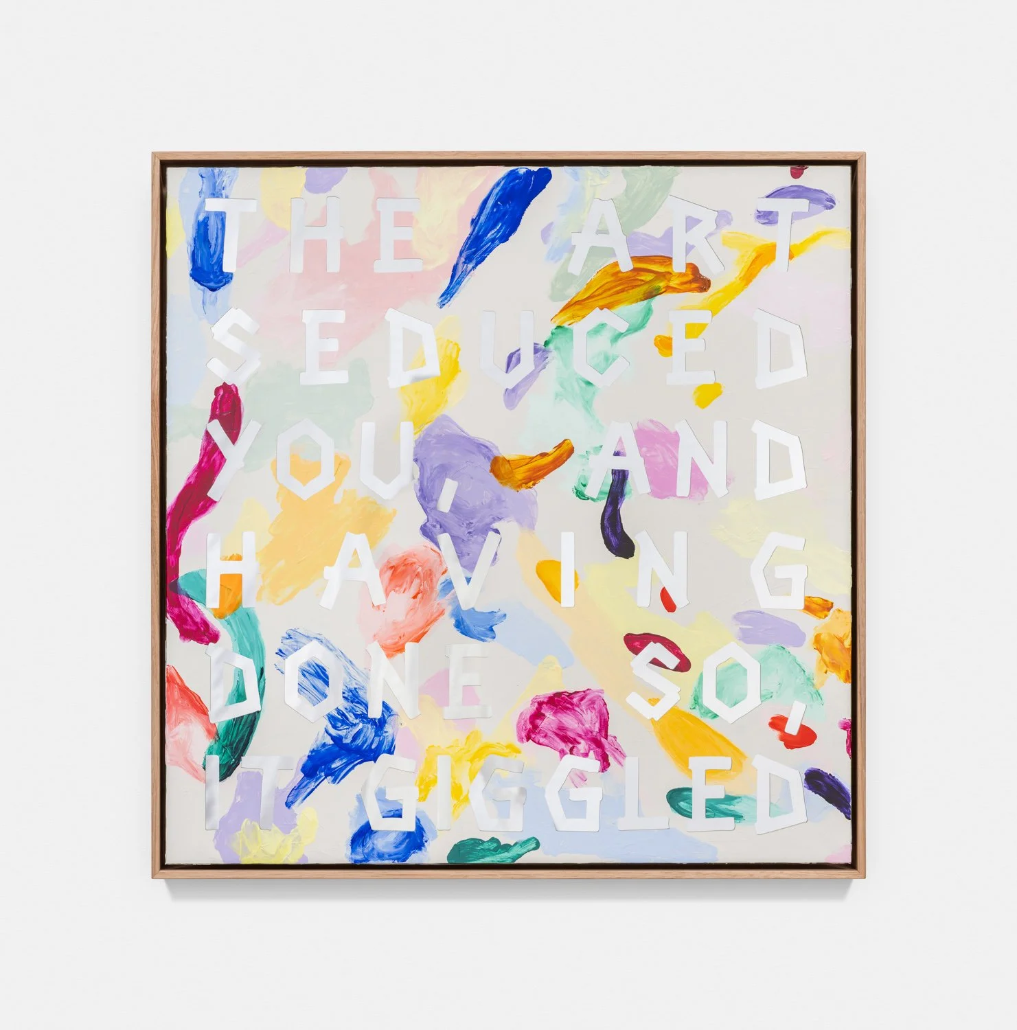 Regression Painting (The Art Seduced You, and Having Done So, It Giggled), 2025
