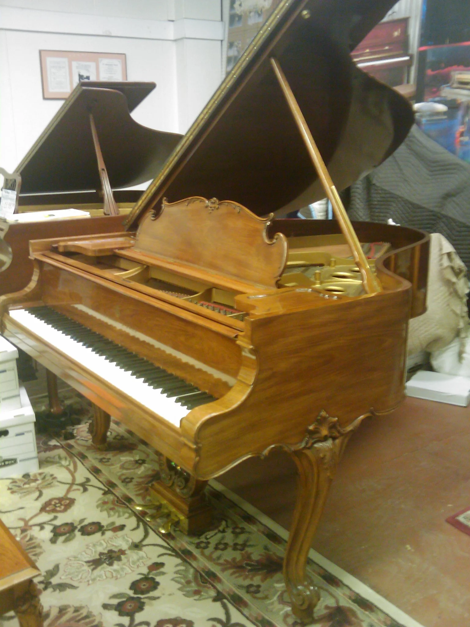 Steinway Louis XV, model O, 5’10½” Grand