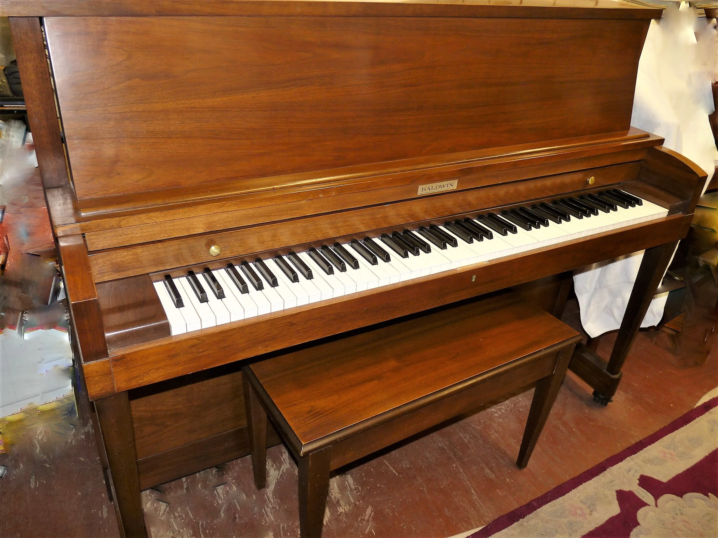 Baldwin, model 243, 45” Hamilton Studio Upright &amp; Bench, serial # 284657