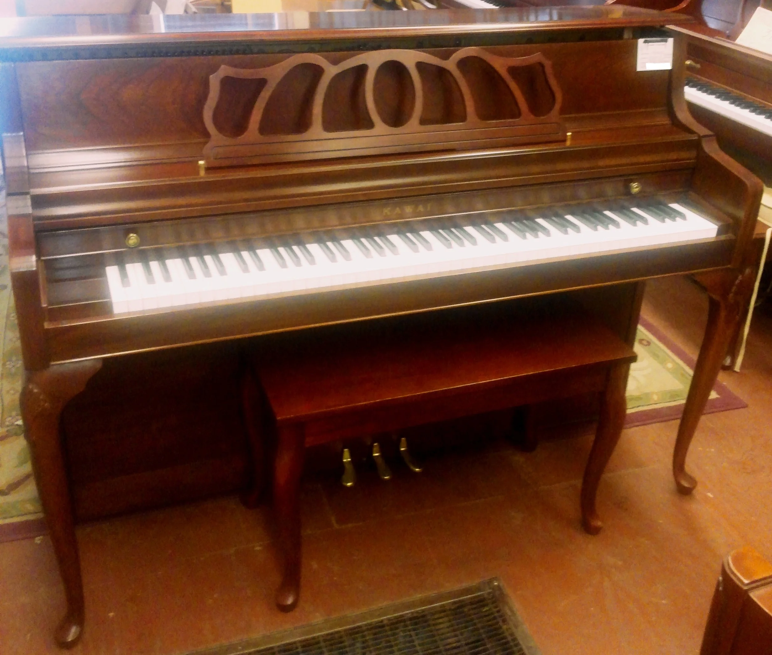 KAWAI,  503-QA, 42 ½” Queen Anne Mahogany Console Piano