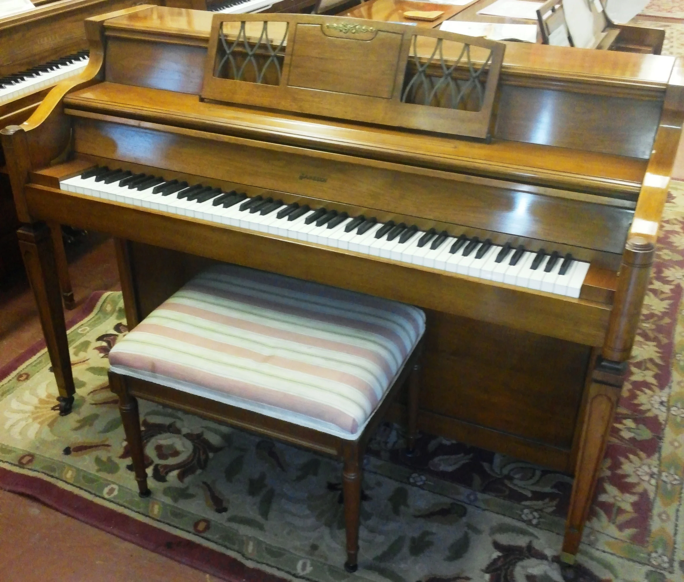 Janssen 41½” American Walnut Console Piano