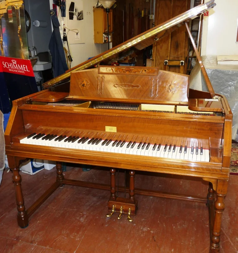 WEBER, 5’1” Italian Florentine Art Case Grand Piano and Bench