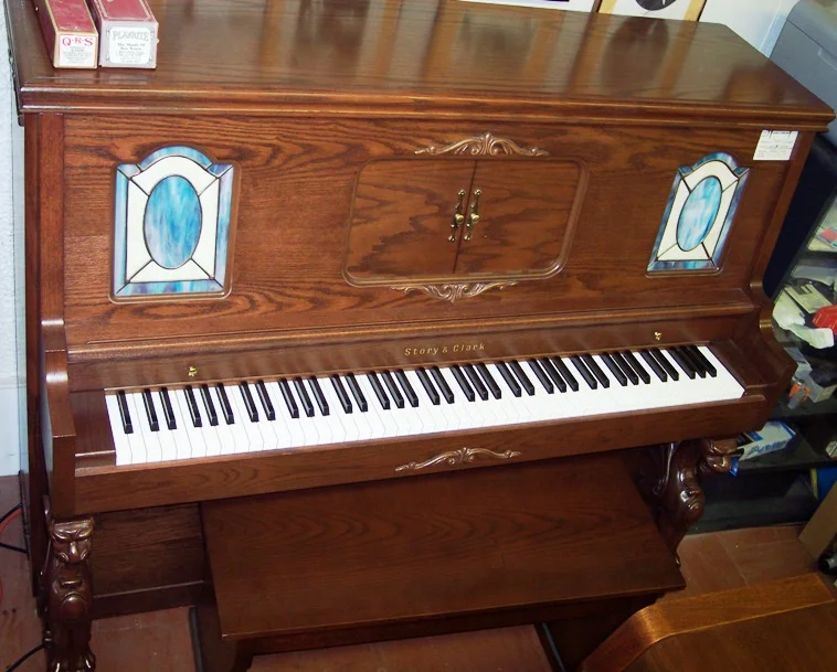Story & Clark 45” Player Piano & Bench , model 14352, serial # 3437