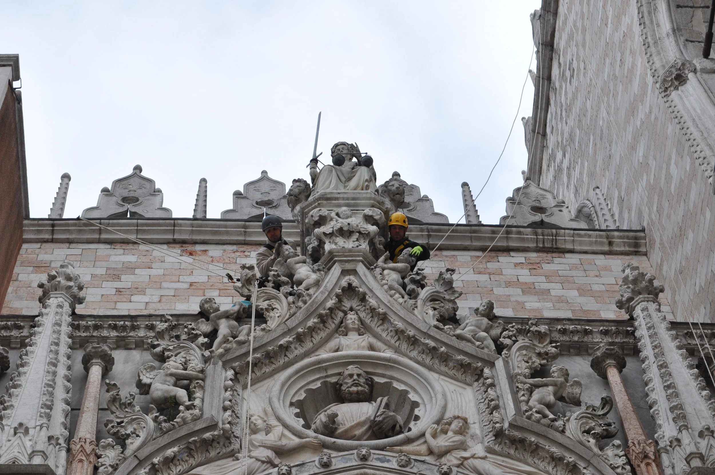  Inspection of the Porta della Carte, Doge's Palace, Venice 