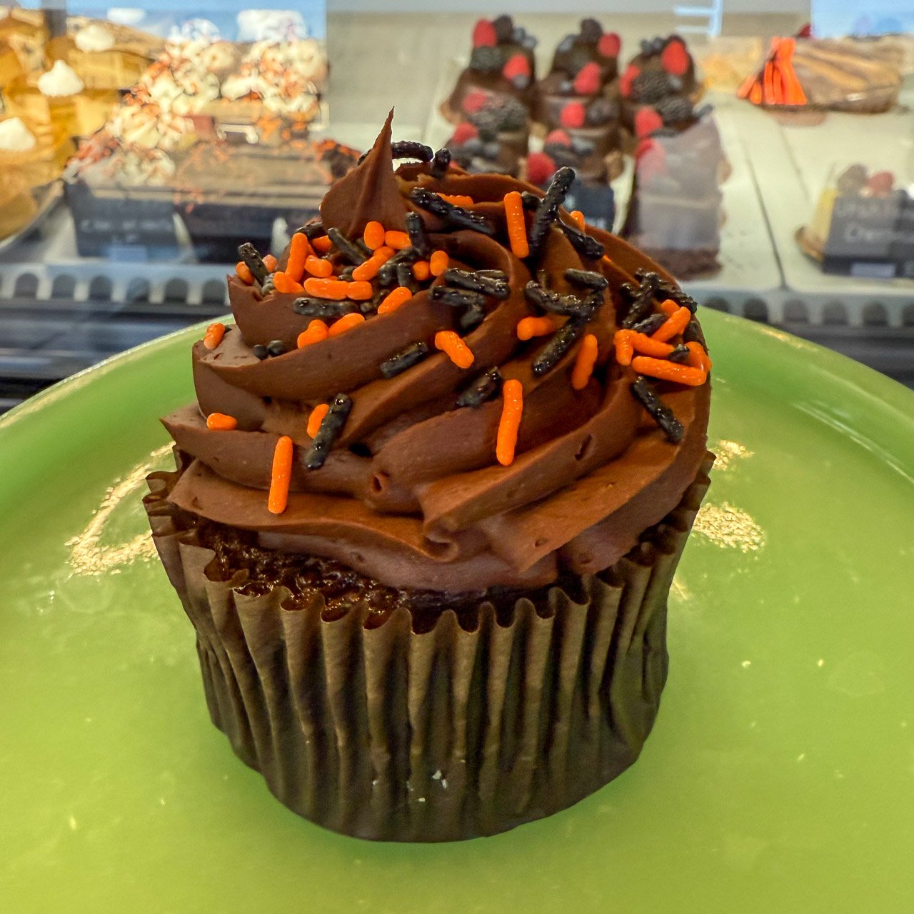 National Chocolate Day on October 28th celebrates one of the world's favorite treats. Come enjoy a spooky chocolate cupcake and more...