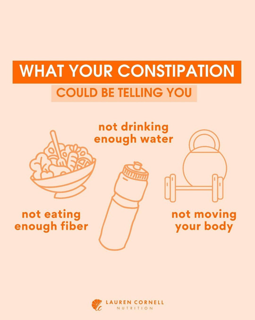 🤯 WHY am I so constipated?

^ Sound like you? 👀

Well, these could be some of the reasons why.

💡But if sufficient fluid and fiber are being consumed and movement is happening regularly, yet you're still not regular&hellip; 

There are many other 